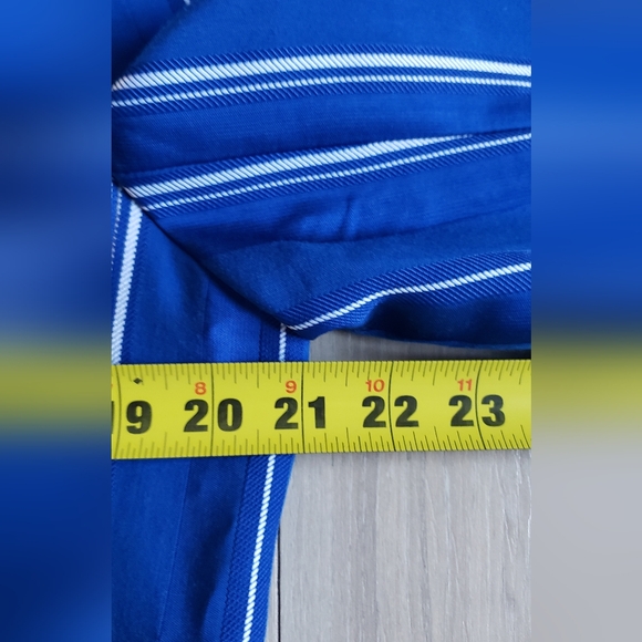 J.Crew Collection Alfie Blazer Womens 12 Blue White Stripes Jacquard Workwear - Picture 5 of 7